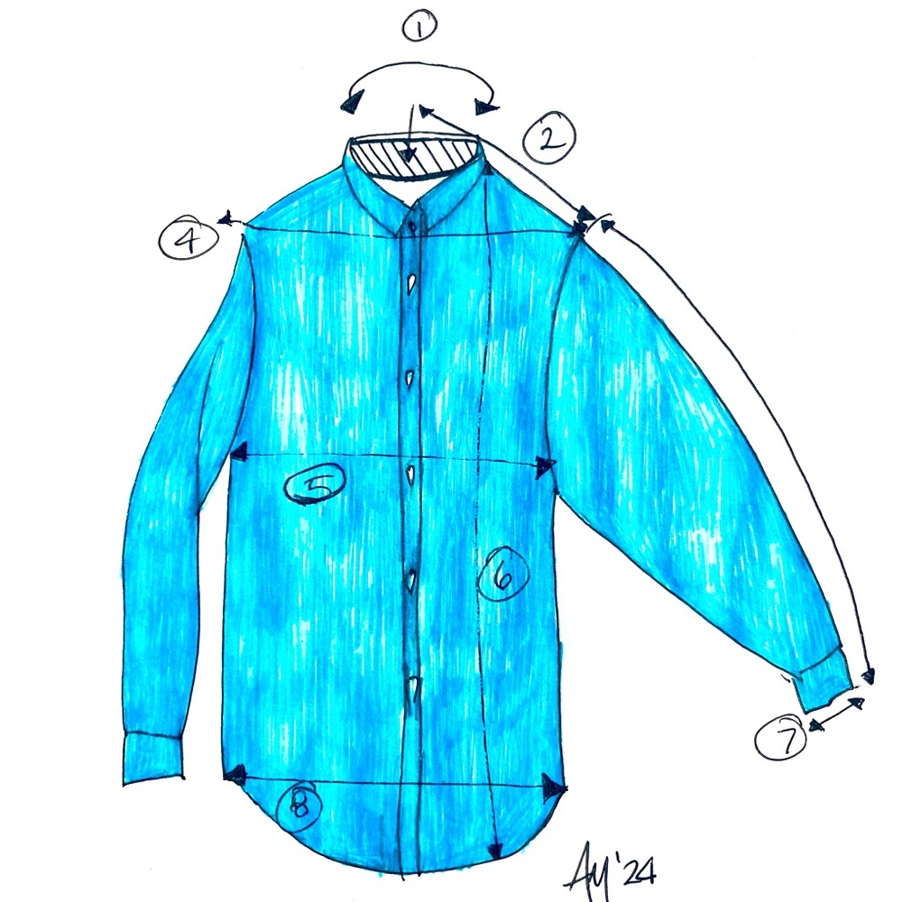 How To Measure A Dress Shirt :: On the McGlamorous Designs Blog